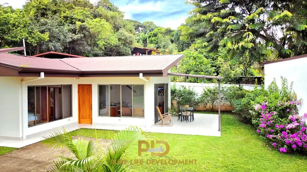 Modern house with garden and patio