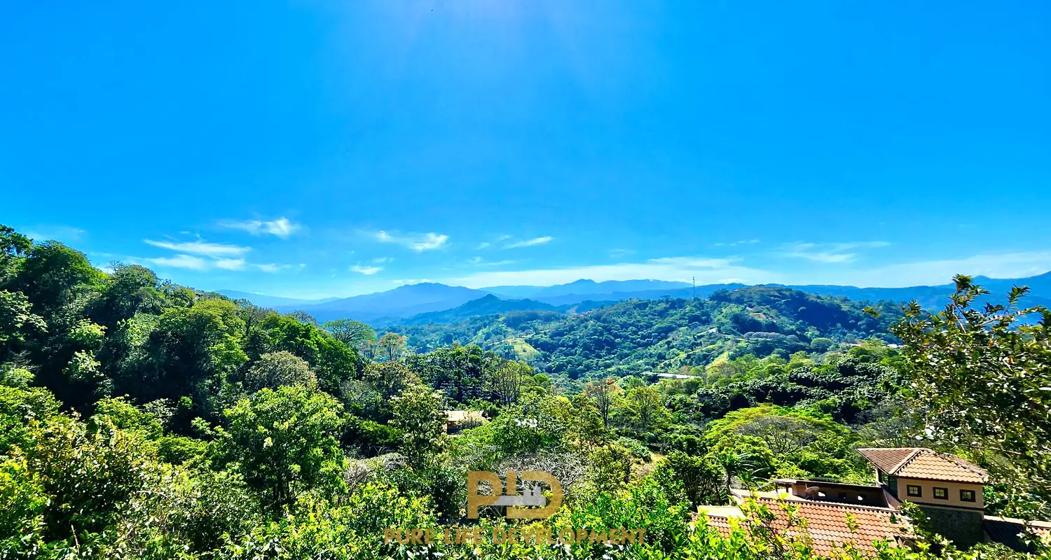 Verdant hills under clear blue sky