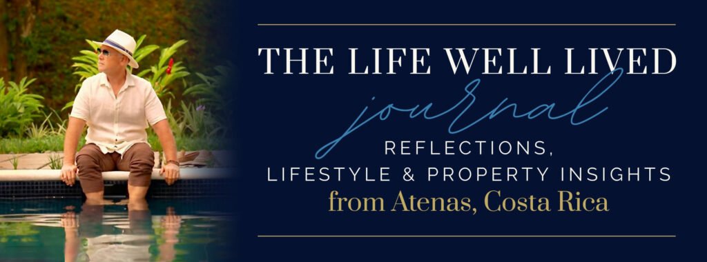 Man relaxing by pool, Costa Rica lifestyle insights