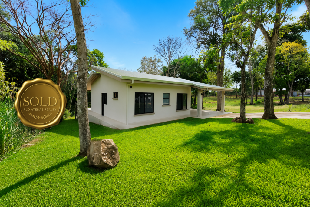 Modern single-story home with lush green lawn